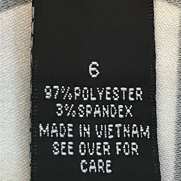 AGB Dress - Black and White with Polka Dot and Stripes - Size 6 - Picture 8 of 8